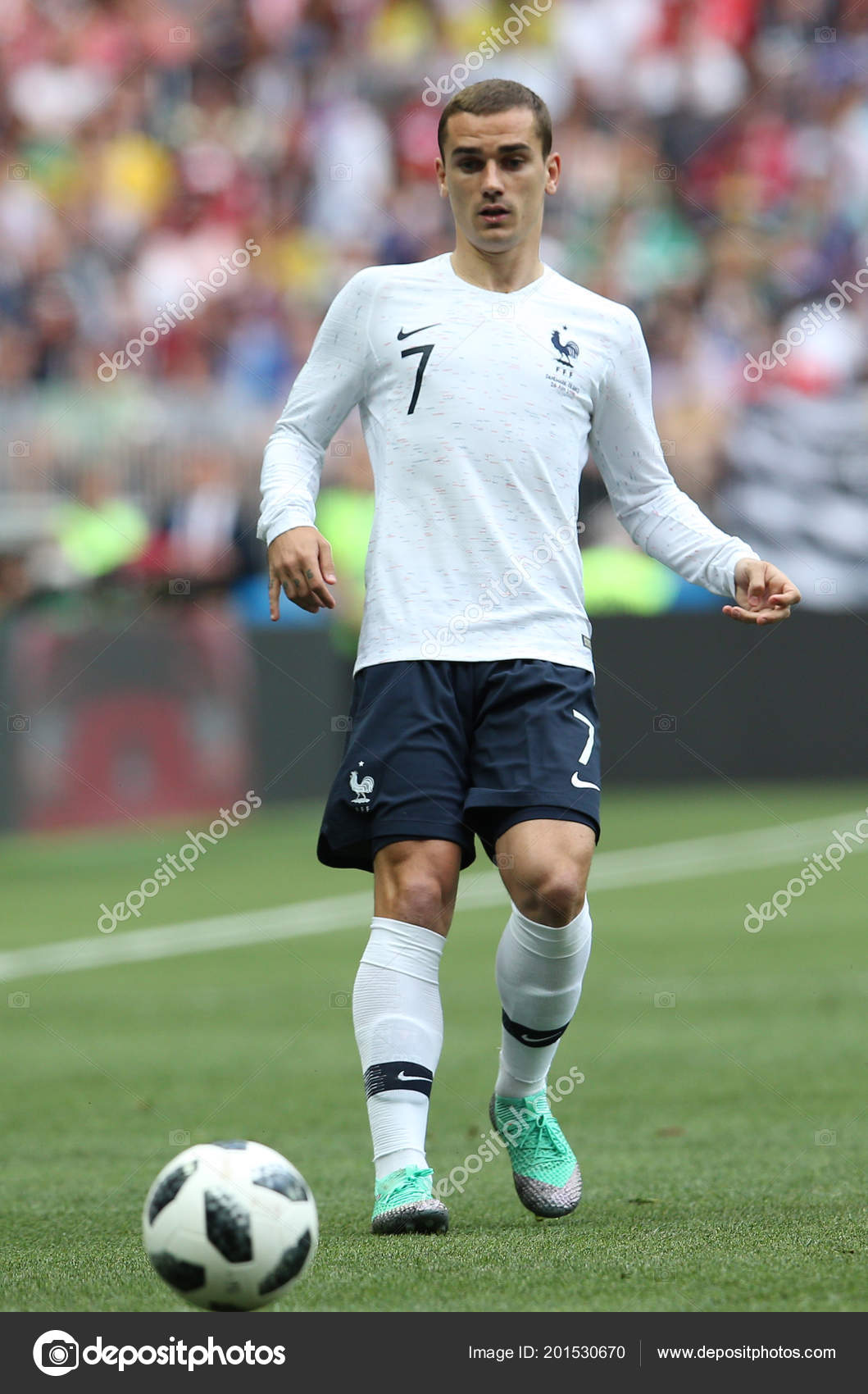 2018 Moscow Russian Antoine Griezmann Action Fifa World Cup Russia Stock Editorial Photo C M Iacobucci Tiscali It 201530670