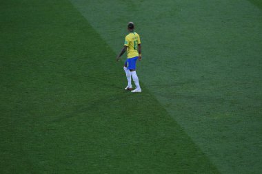 27.06.2018. Moskova, Rusya: Neymar eylem sırasında FIFA Dünya Kupası Rusya 2018, E Grubu, futbol maç arasında Sırbistan Vs Brezilya yılında Spartak stadyumu Moskova'da.