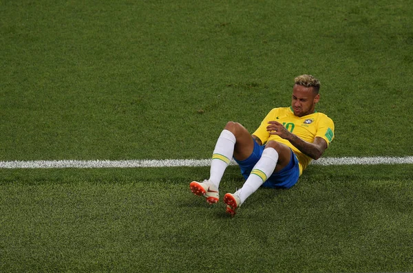 2018 모스크바 러시아어 Neymar Fifa 러시아 2018 행동에 스파르타크 경기장에 — 스톡 사진