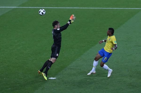 2018 Moscow Russian Gabriel Jesus Score Gol Durante Copa Mundo — Fotografia de Stock