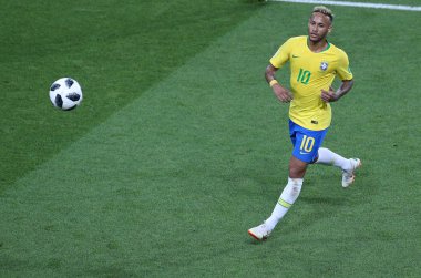 27.06.2018. Moskova, Rusya: Neymar, futbol FIFA Dünya Kupası Rusya 2018, E Grubu sırasında eylem Sırbistan Vs Brezilya yılında Spartak stadyumu Moskova'da arasında eşleme.