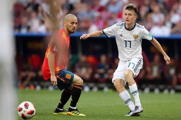 2018 Moscú Rusia Golovin Acción Durante Copa Mundial Fútbol Rusia — Foto de Stock