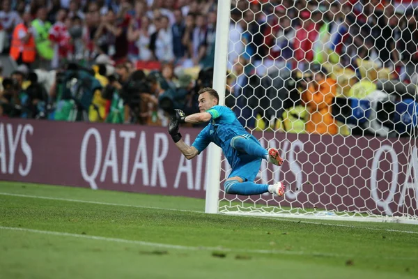 2018 Moskva Rusko Akinfeev Akci Během Mistrovství Světa Fotbale Rusko — Stock fotografie