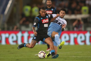 18.08.2018. Stadio Olimpico, Roma, İtalya. Serie A: Allan S.S. Lazio Vs Napoli Roma Stadio Olimpico İtalyan Serie A maçı sırasında eylem