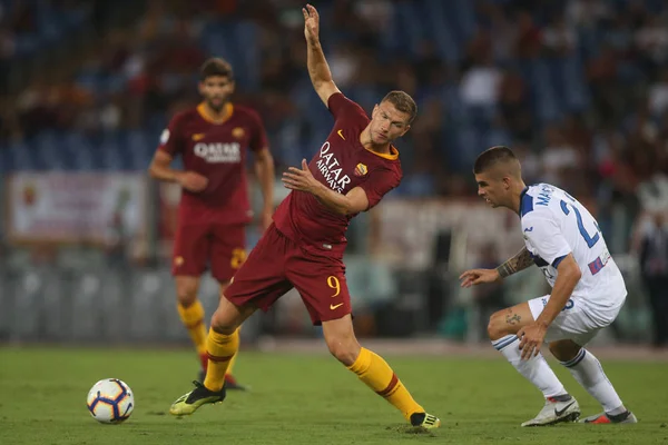 Roma Itália Agosto 2018 Estádio Olímpico Roma Itália Serie Dzeko — Fotografia de Stock