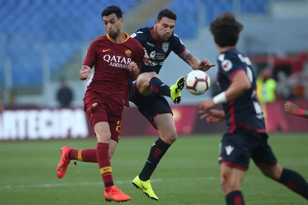 ซีรี่ส์ A AS ROMA VS CAGLIARI — ภาพถ่ายสต็อก