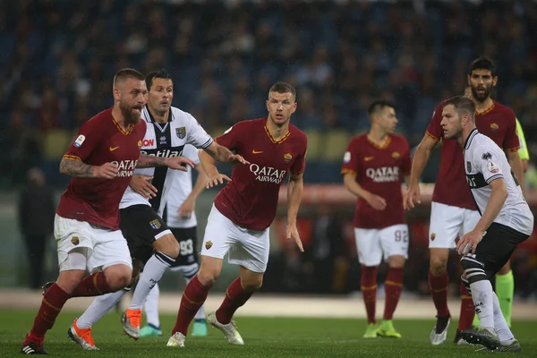 Serie A-AS Roma vs Parma ostatni mecz Daniele De Rossi — Zdjęcie stockowe