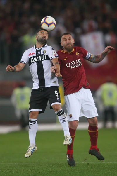 Serie A - As Roma vs Parma Último partido Daniele De Rossi — Foto de Stock