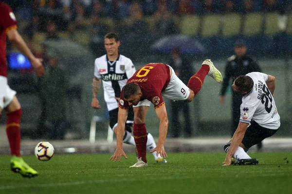 Serie A-jako Roma vs Parma — Zdjęcie stockowe