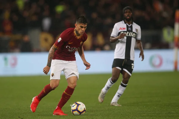 Serie A-jako Roma vs Parma — Zdjęcie stockowe