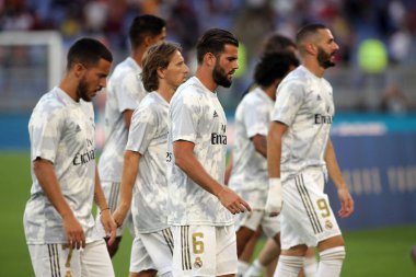 Roma vs Real Madrid Roma Olimpic Stadyumu'nda Dostluk Maçı olarak, İtalya