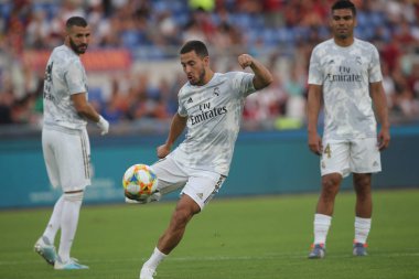 Roma vs Real Madrid Roma Olimpic Stadyumu'nda Dostluk Maçı olarak, İtalya