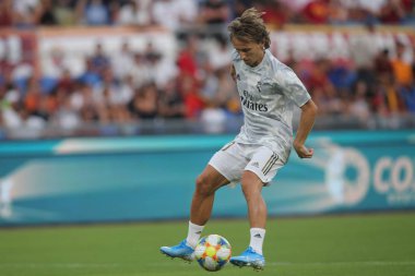 Roma vs Real Madrid Roma Olimpic Stadyumu'nda Dostluk Maçı olarak, İtalya