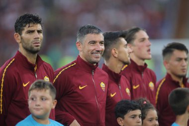 Roma vs Real Madrid Roma Olimpic Stadyumu'nda Dostluk Maçı olarak, İtalya