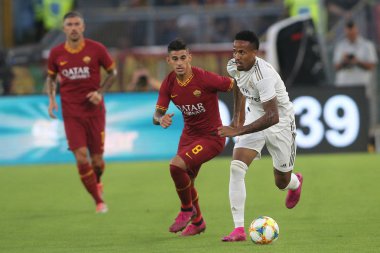 Roma vs Real Madrid Roma Olimpic Stadyumu'nda Dostluk Maçı olarak, İtalya
