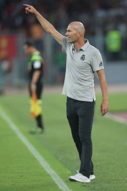 Roma vs Real Madrid Roma Olimpic Stadyumu'nda Dostluk Maçı olarak, İtalya