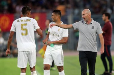 Roma vs Real Madrid Roma Olimpic Stadyumu'nda Dostluk Maçı olarak, İtalya