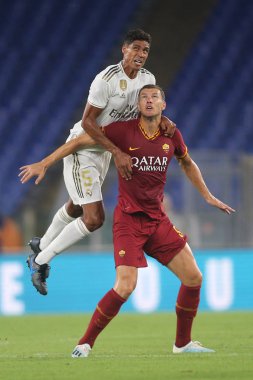 Roma vs Real Madrid Roma Olimpic Stadyumu'nda Dostluk Maçı olarak, İtalya