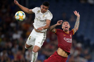 Roma vs Real Madrid Roma Olimpic Stadyumu'nda Dostluk Maçı olarak, İtalya