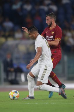 Roma vs Real Madrid Roma Olimpic Stadyumu'nda Dostluk Maçı olarak, İtalya