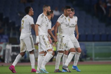 Roma vs Real Madrid Roma Olimpic Stadyumu'nda Dostluk Maçı olarak, İtalya