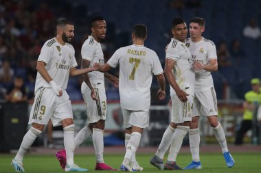 Roma vs Real Madrid Roma Olimpic Stadyumu'nda Dostluk Maçı olarak, İtalya