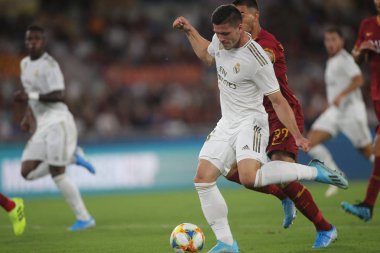 Roma vs Real Madrid Roma Olimpic Stadyumu'nda Dostluk Maçı olarak, İtalya