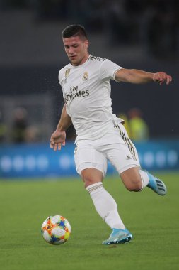Roma vs Real Madrid Roma Olimpic Stadyumu'nda Dostluk Maçı olarak, İtalya