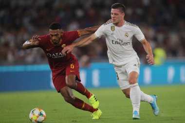 Roma vs Real Madrid Roma Olimpic Stadyumu'nda Dostluk Maçı olarak, İtalya