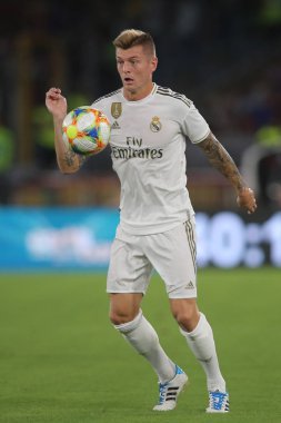 Roma vs Real Madrid Roma Olimpic Stadyumu'nda Dostluk Maçı olarak, İtalya