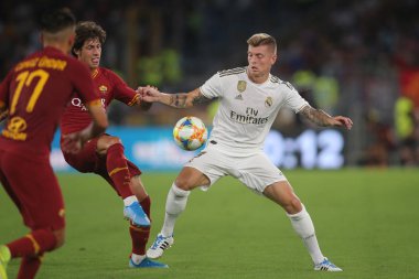 Roma vs Real Madrid Roma Olimpic Stadyumu'nda Dostluk Maçı olarak, İtalya