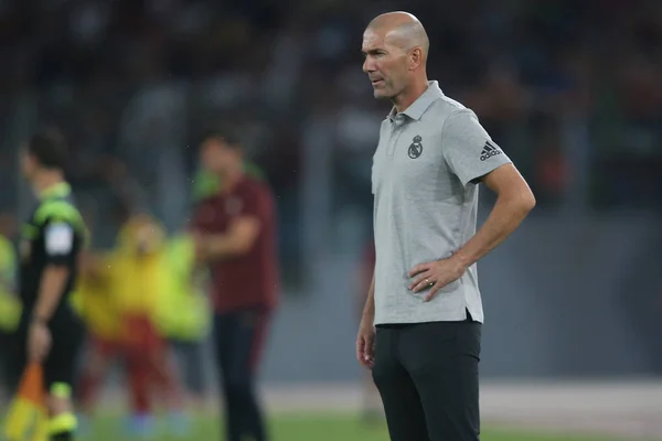 COMO ROMA VS REAL MADRID EN PARTIDO DE Futbol AMIGO EN ESTADIO OLÍPICO EN ROMA, ITALIA —  Fotos de Stock