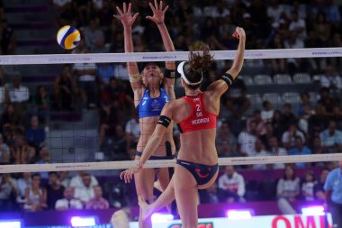 Dünya Turu Roma Beach Volley Finalleri 2018/2019 - Bayanlar Yarı Final İsviçre v Almanya