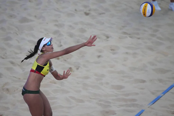 Circuito Mundial Roma Beach Volley Finals 2018 / 2019 - Semifinales Femeninas Brasil v Brasil —  Fotos de Stock