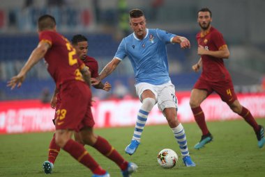 Serie A Futbol Maçı: Ss Lazio Vs As Roma, Roma, İtalya - 1 Eylül 2019