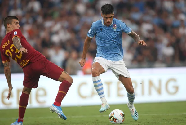 Serie A Футбольний матч: SS Лаціо проти як Рома, Рим, Італія-1 вересня 2019 — стокове фото