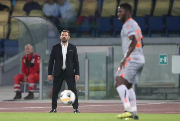 UEFA Europa League Soccer Match: jako Roma vs Istanbul Basaksehir, Rzym, Włochy-19 Wrzesień 2019 — Zdjęcie stockowe