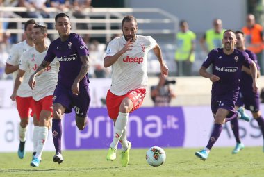 Serie A Futbol Maçı: Acf Fiorentina v Fc Juventus, Floransa, İtalya - 14 Eylül 2019