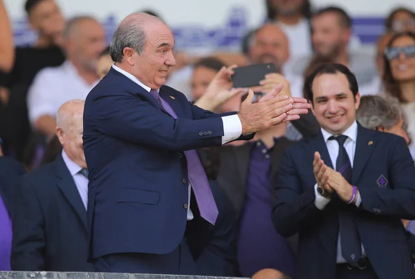 SERIE A SOCCER MATCH: ROCCO COMMISSO, ACF FIORENTINA v FC JUVENTUS, FLORENCE, ITALY 14 กันยายน 2019 — ภาพถ่ายสต็อก