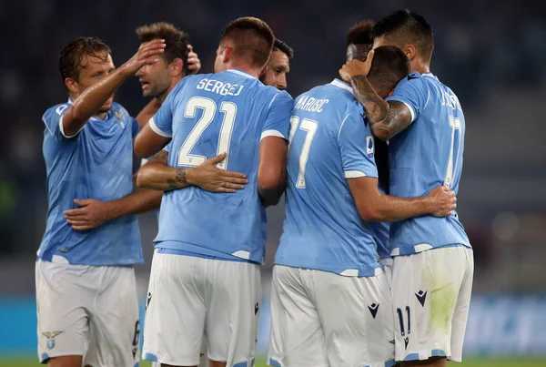 Serie A fotbolls match: SS Lazio vs Parma, Rom, Italien-22 september 2019 — Stockfoto