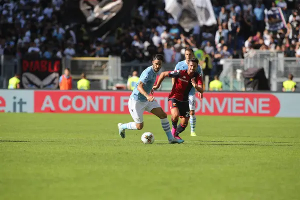 Serie A fotboll match: SS Lazio vs Genua, Rom, Italien-29 september 2019 — Stockfoto