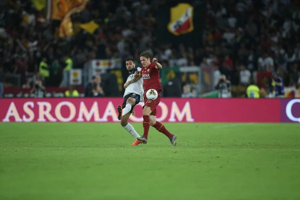 SERIE A SOCCER MATCH: AS ROMA VS ATALANTA, ROME, ITÁLIA - 22 DE SETEMBRO DE 2019 — Fotografia de Stock