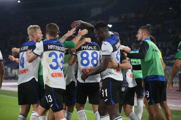 SERIE A SOCCER MATCH: AS ROMA VS ATALANTA, ROMA, ITALIA - 22 DE SEPTIEMBRE DE 2019 — Foto de Stock