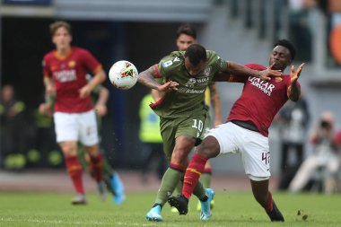 Serie A Futbol Maçı: Romanlar Cagliari, Roma, İtalya 'ya Karşı - 06 Ekim 2019