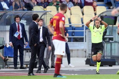 Serie A Futbol Maçı: Romanlar Cagliari, Roma, İtalya 'ya Karşı - 06 Ekim 2019