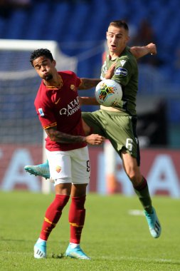 Serie A Futbol Maçı: Romanlar Cagliari, Roma, İtalya 'ya Karşı - 06 Ekim 2019