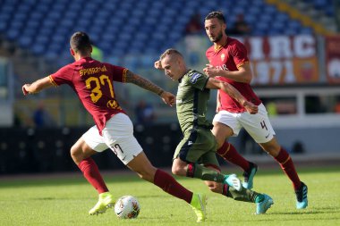 Serie A Futbol Maçı: Romanlar Cagliari, Roma, İtalya 'ya Karşı - 06 Ekim 2019