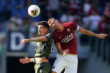 Serie A Futbol Maçı: Romanlar Cagliari, Roma, İtalya 'ya Karşı - 06 Ekim 2019
