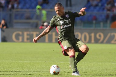 Serie A Futbol Maçı: Romanlar Cagliari, Roma, İtalya 'ya Karşı - 06 Ekim 2019
