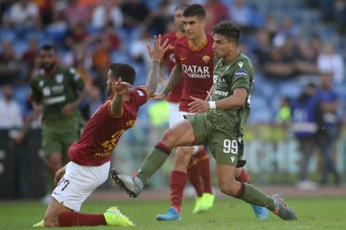 Serie A Futbol Maçı: Romanlar Cagliari, Roma, İtalya 'ya Karşı - 06 Ekim 2019